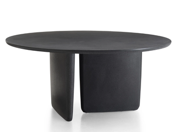 TOBI-ISHI OUTDOOR - Round cement garden table by B&B Italia Outdoor - view 3